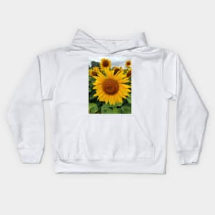 Big sunflower Kids Hoodie